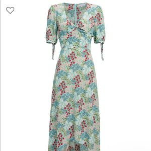 Ness Silk Floral High Low Dress